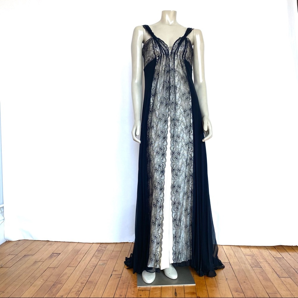 DONNA RICCO Collection Lace and Silk Satin Gown - Picture 2 of 16
